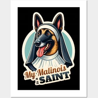 Belgian Malinois nun Posters and Art